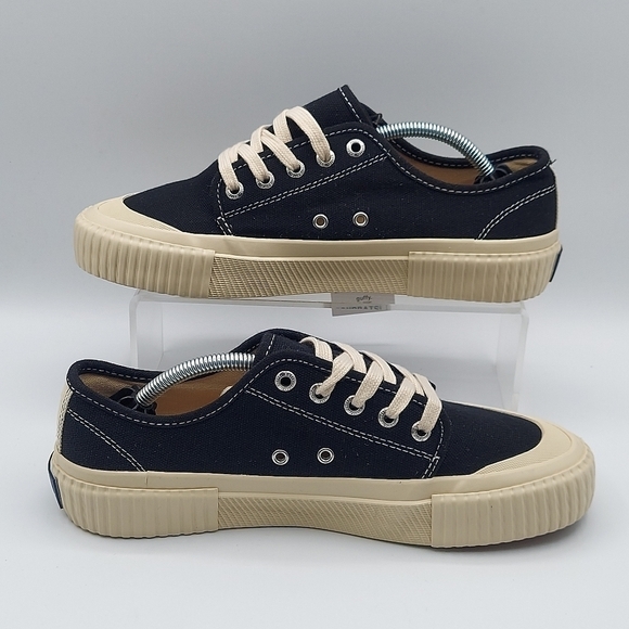 Guffy The Spicewood Black Low Top Cap Toe Canvas Sneaker Shoes Women's US 8.5 - Picture 4 of 14